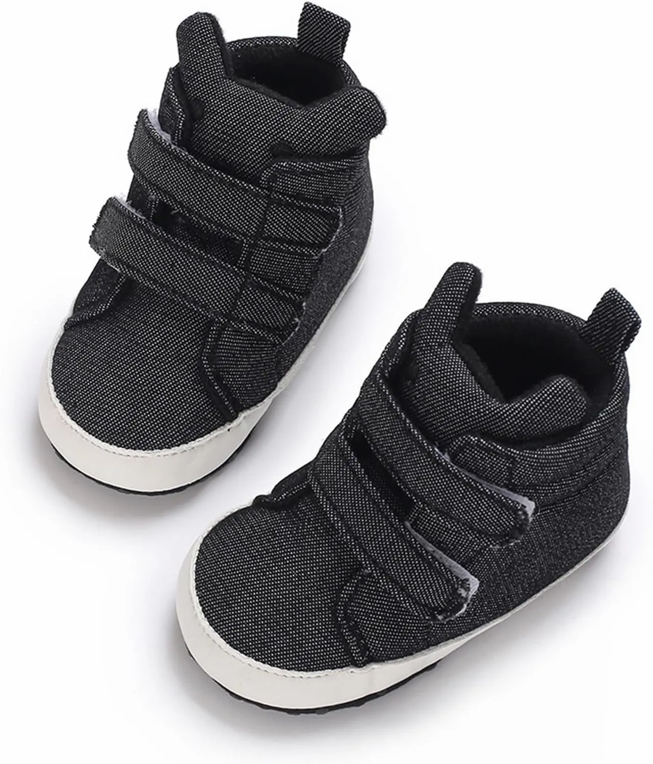 Girls Baby Boys High Tops Ankle Sneakers Soft Anti Slip Sole Warm Shoes Unisex Comfy Warm Slip On Casual Shoes