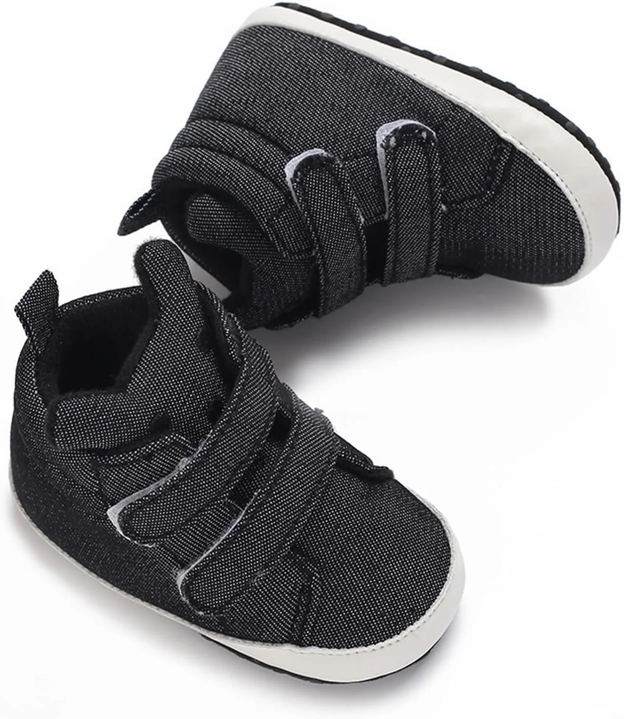 Girls Baby Boys High Tops Ankle Sneakers Soft Anti Slip Sole Warm Shoes Unisex Comfy Warm Slip On Casual Shoes