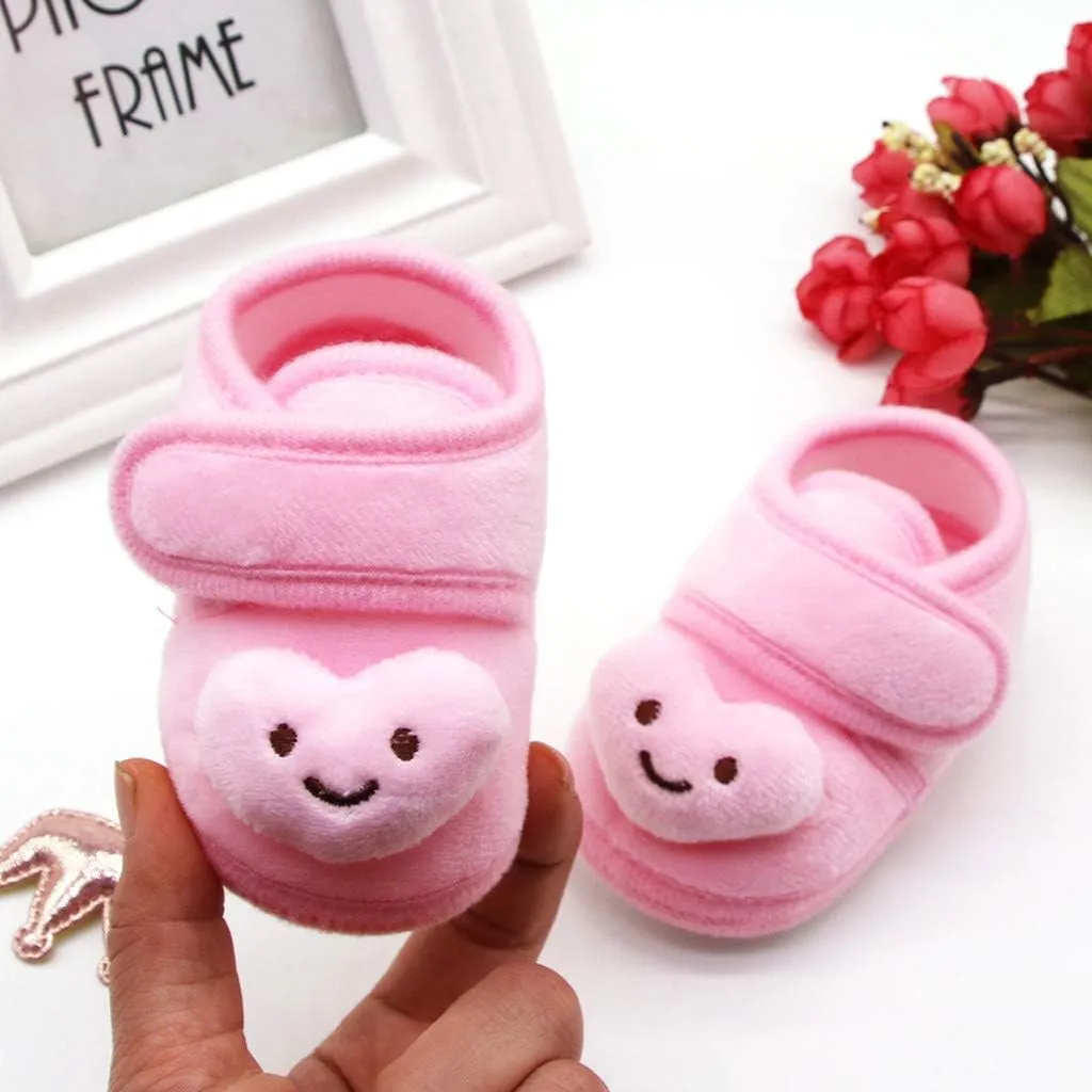 Girls Casual Shoes Stars Girls Soft Sole Infant Boots Baby Shoes Warm Winter Plush Shoes Toddler Casual Shoes