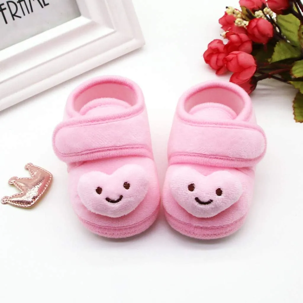 Girls Casual Shoes Stars Girls Soft Sole Infant Boots Baby Shoes Warm Winter Plush Shoes Toddler Casual Shoes