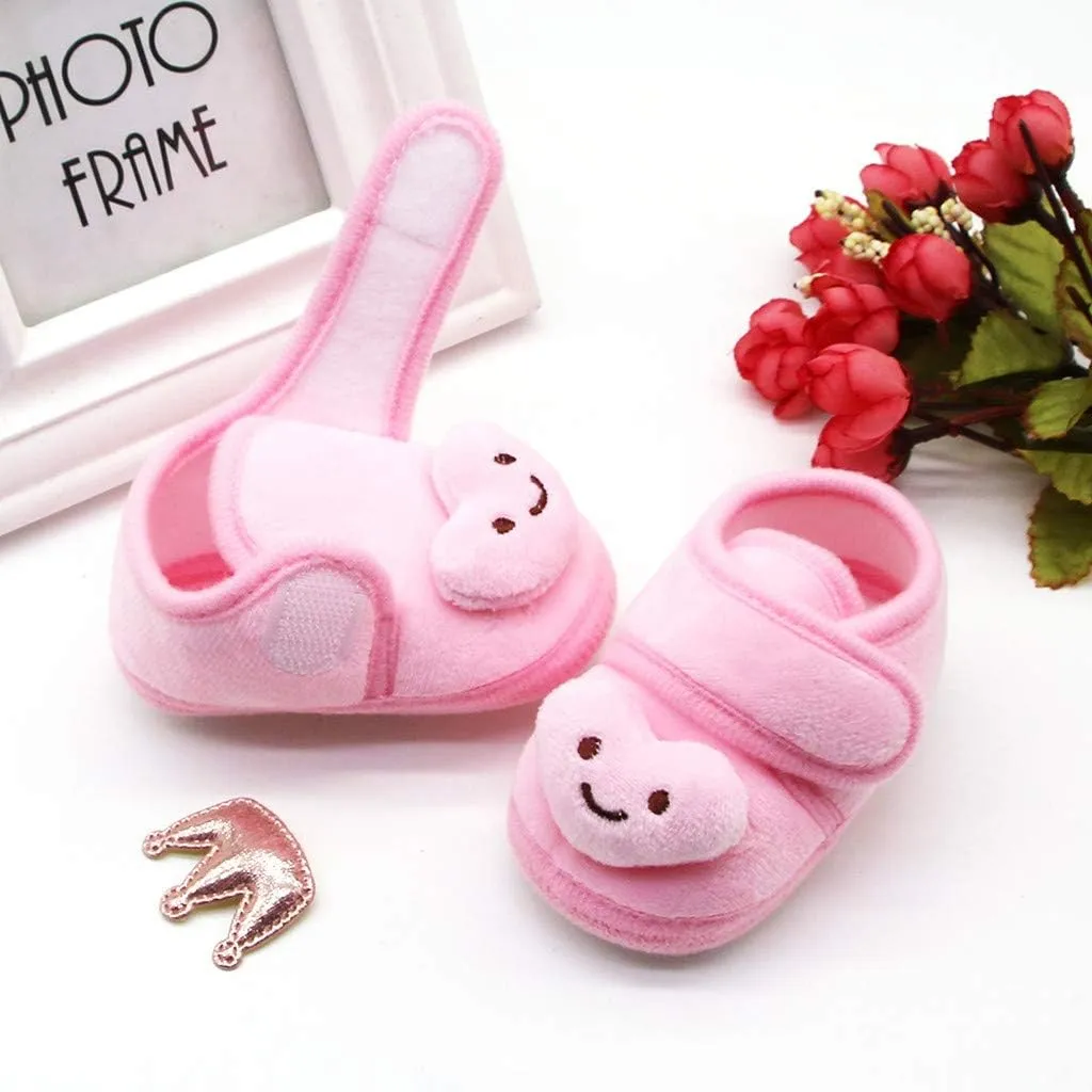 Girls Casual Shoes Stars Girls Soft Sole Infant Boots Baby Shoes Warm Winter Plush Shoes Toddler Casual Shoes