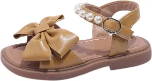 Girls' Sandals Summer Children's Soft Sole Shoes Fashion Girls' Bow Princess Shoes Baby Beach Shoes Shoes for Baby Girls