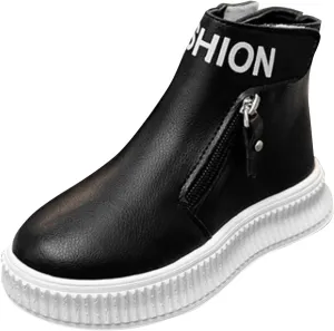 Girls Wedge Platform Booties PU Leather Water Proof Fashion Sneakers Soft Sole Breathable Casual Working Shoes