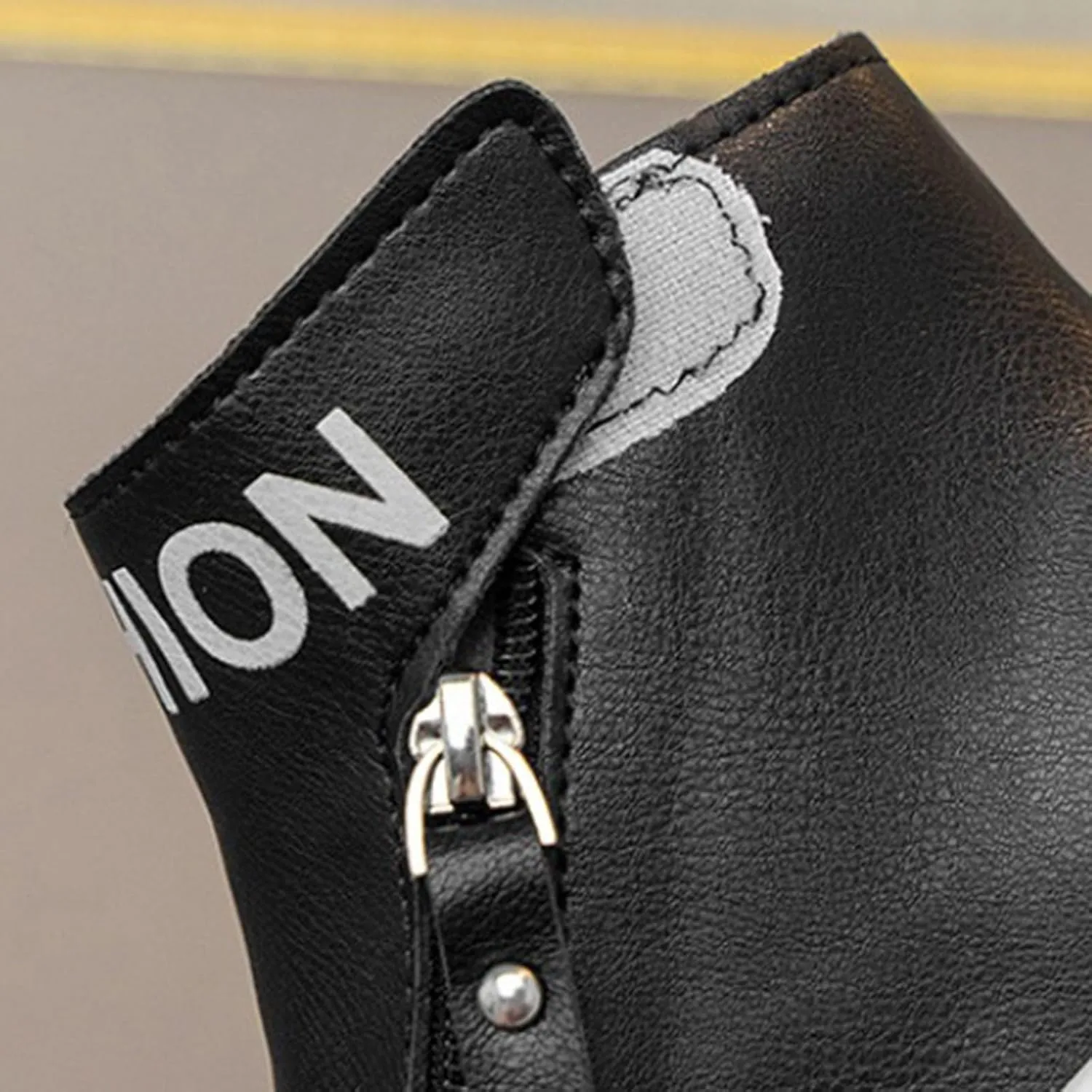 Girls Wedge Platform Booties PU Leather Water Proof Fashion Sneakers Soft Sole Breathable Casual Working Shoes