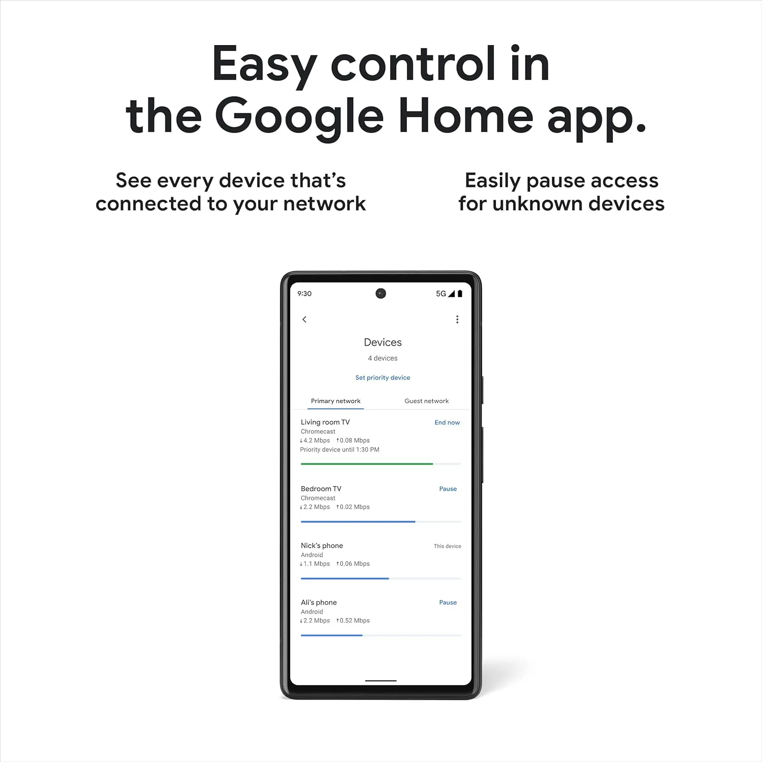 Google Nest WiFi Pro - 6E - Reliable Home Wi-Fi System with Fast Speed and Whole Home Coverage - Mesh Router - 3 Pack - Snow