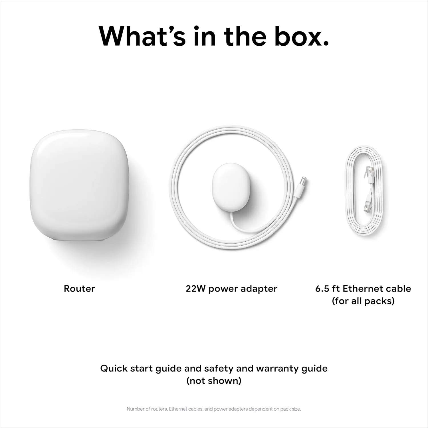 Google Nest WiFi Pro - 6E - Reliable Home Wi-Fi System with Fast Speed and Whole Home Coverage - Mesh Router - 3 Pack - Snow