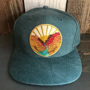 GRAND CANYON NATIONAL PARK ✷ 6 Panel Mid Profile Baseball Cap - Dark Green