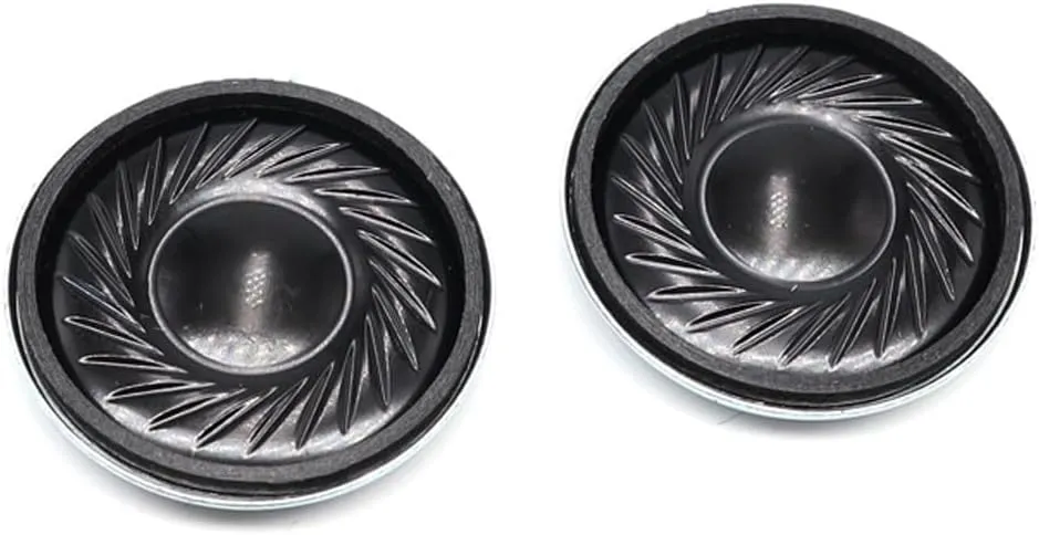 Gump's grocery 4PCS Metal Shell Round Internal Magnet Speaker 8 Ohm Small Speakers Micro Internal Speaker for Mini Speakers,DVD,EVD (26MM-8R-1W)