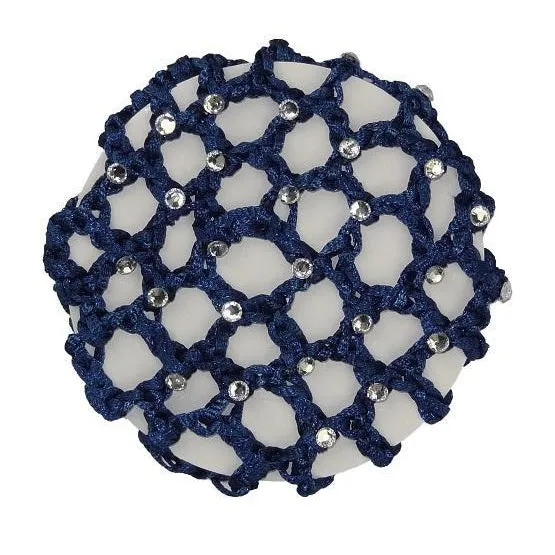 Hamag Diamante Encrusted Crocheted Ribbon Hair Net