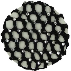 Hamag Diamante Encrusted Crocheted Ribbon Hair Net
