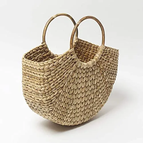 Handmade Small Dry grass / Natural Cane / Chic Handbag Tote Bag