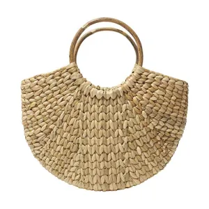 Handmade Small Dry grass / Natural Cane / Chic Handbag Tote Bag