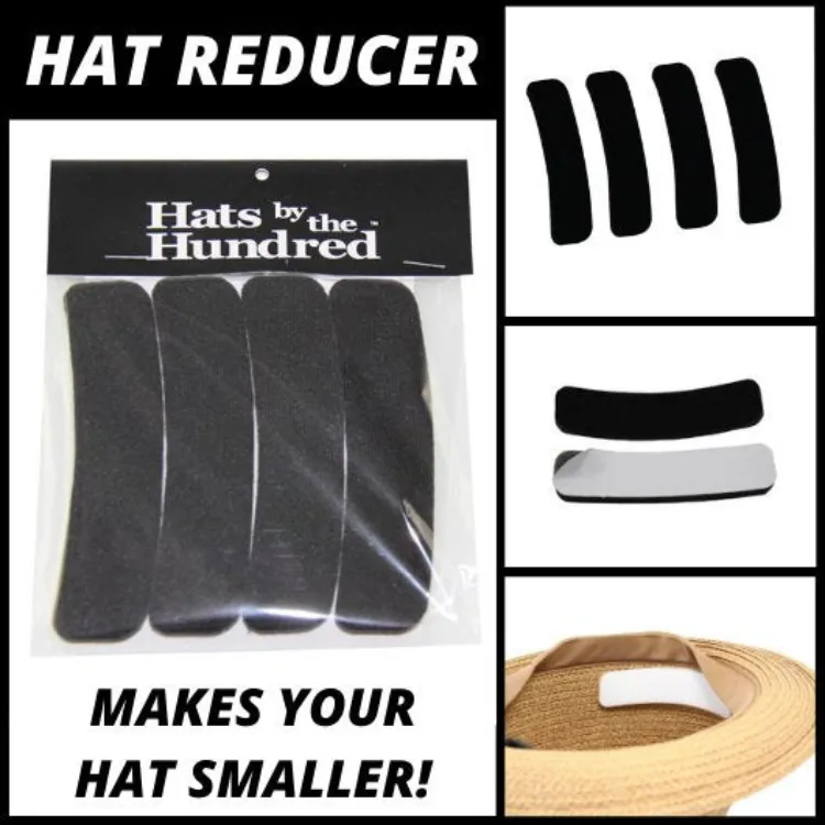 Hat Filler Inserts (4 Pcs) - Hat Reducer - Black