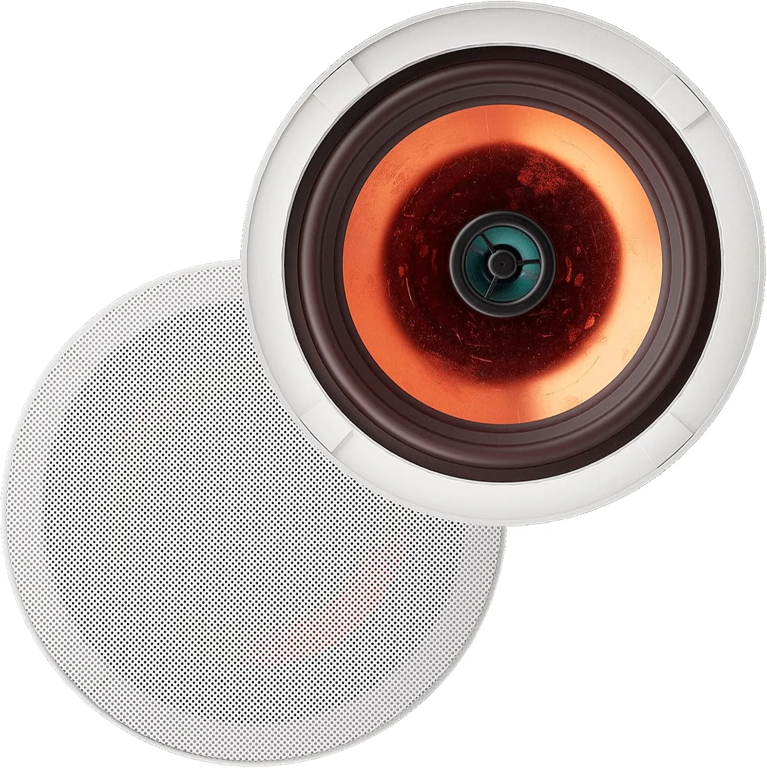 Herdio 6.5 Inch Bluetooth Ceiling Speakers, 300 Watts Flush Mount 2-Way Universal Home Speakers,1 Pair