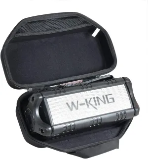 Hermitshell Hard Travel Case for W-King 50W Wireless Bluetooth Speakers (Black)