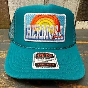Hermosa Beach 72 & SUNNY High Crown Trucker Hat - Jade Green