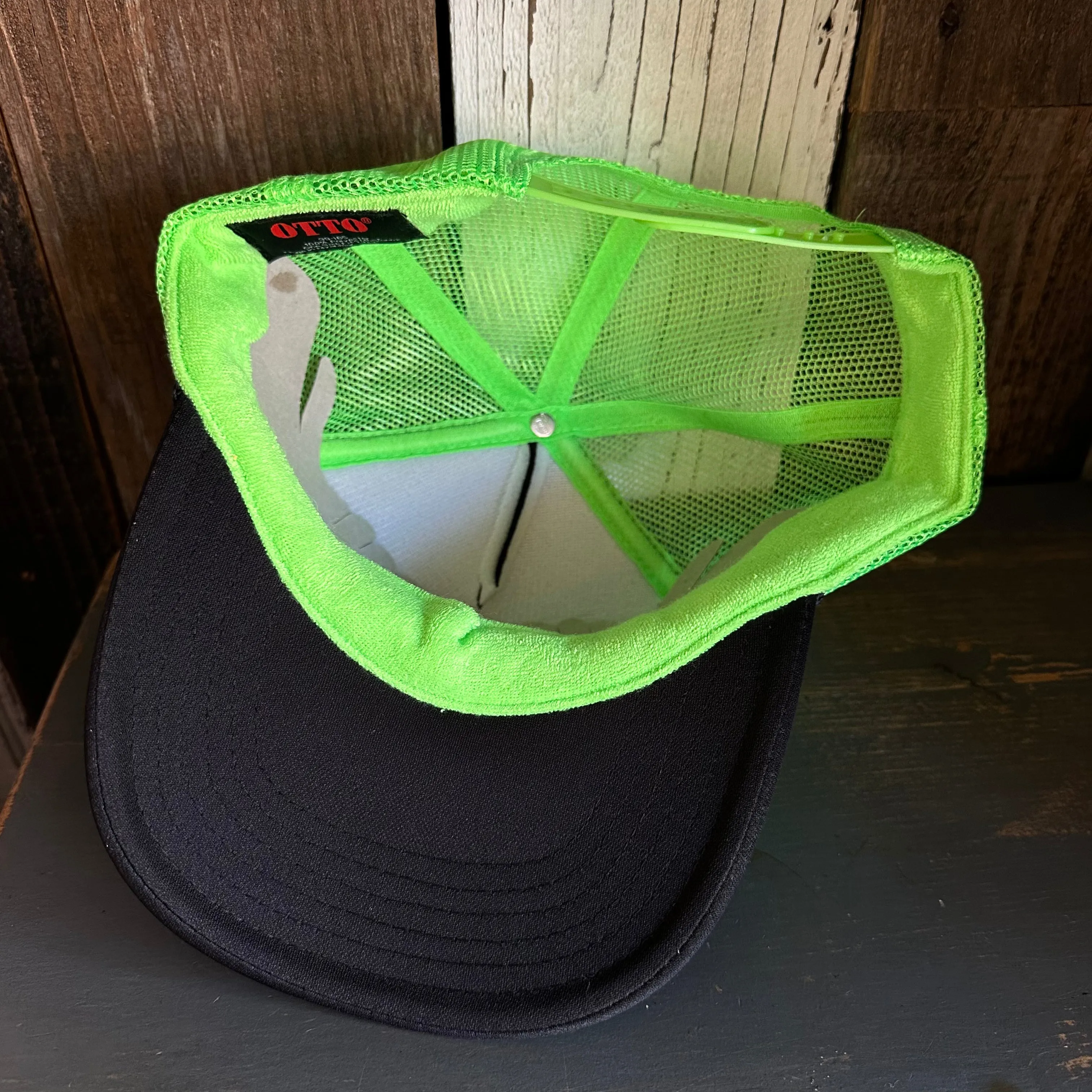 Hermosa Beach 72 & SUNNY Trucker Hat - Black/Neon Green/Black
