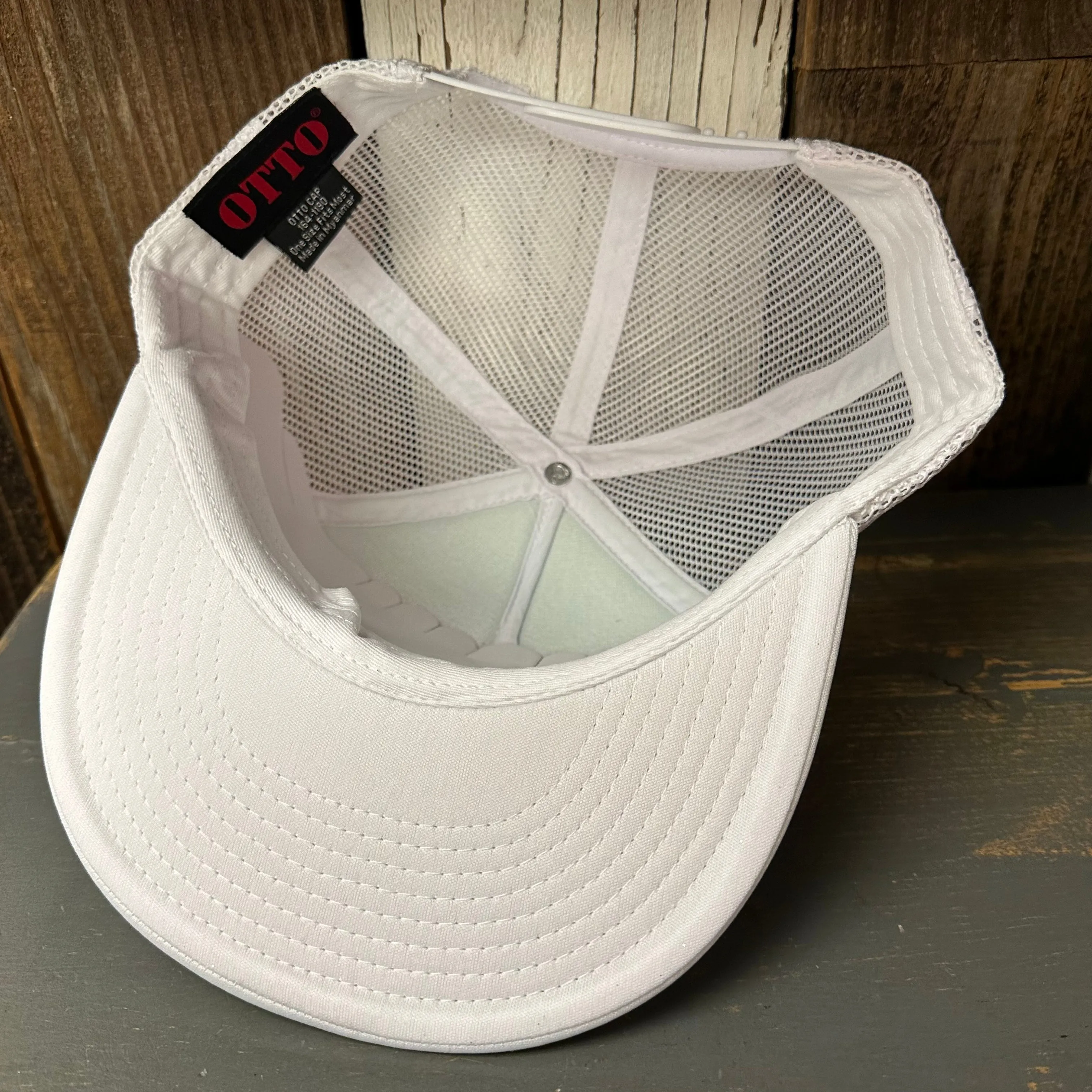 Hermosa Beach 72 & SUNNY Trucker Hat - White (Flat Brim)