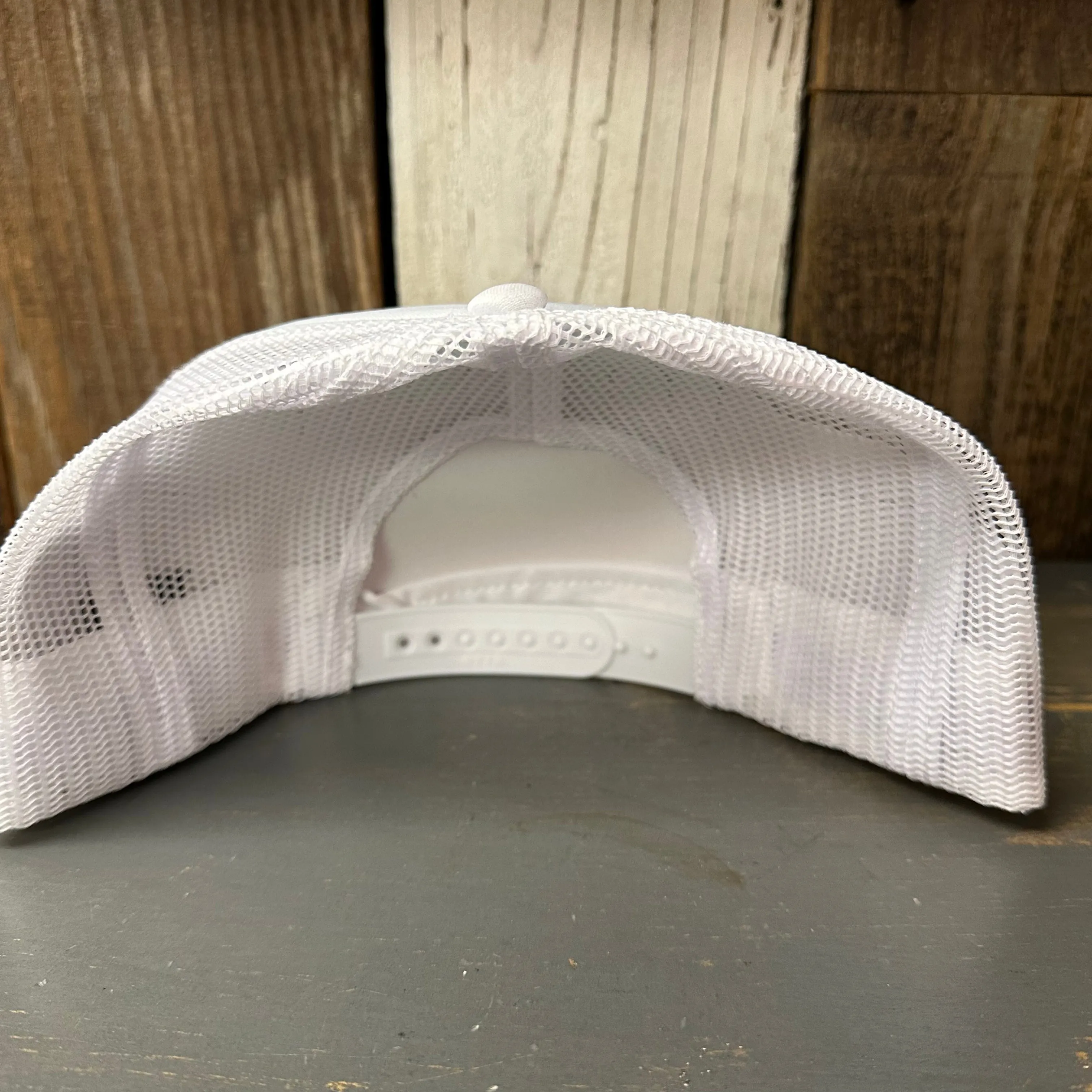 Hermosa Beach 72 & SUNNY Trucker Hat - White (Flat Brim)