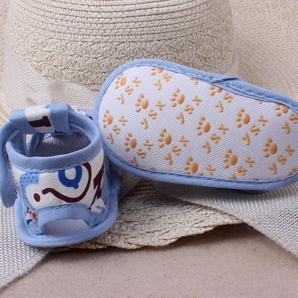 HHmei Baby Girl Boy Soft Sole Cartoon Anti-slip Casual Shoes Toddler Sandals