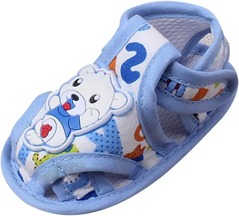 HHmei Baby Girl Boy Soft Sole Cartoon Anti-slip Casual Shoes Toddler Sandals