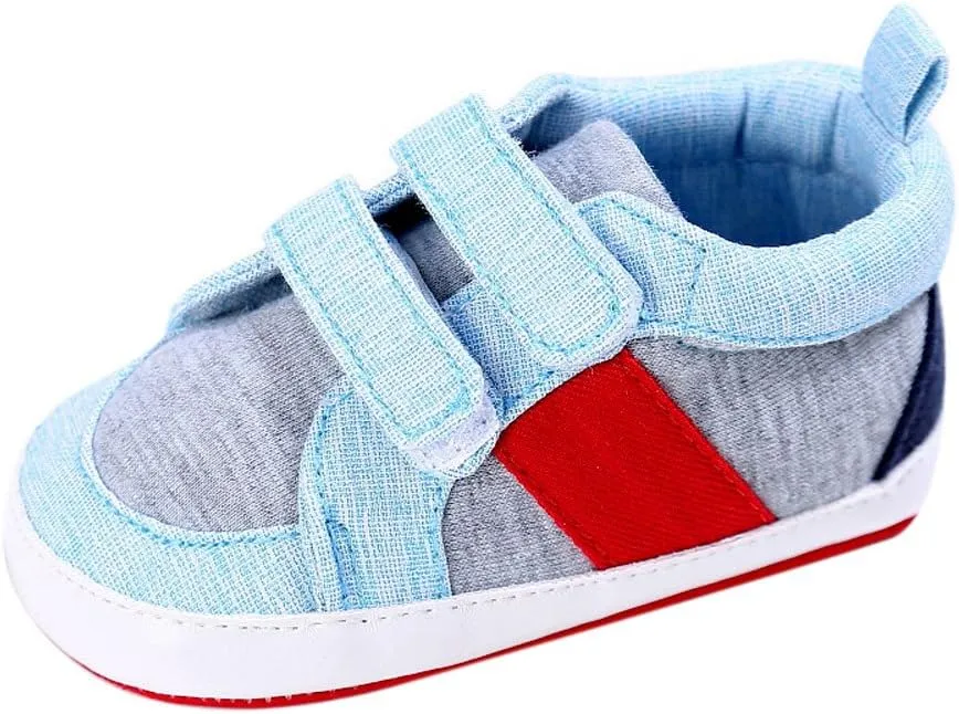 HHmei Baby Shoes Boy Girl Newborn Crib Soft Sole Shoe Sneakers Baby Sports Toddler Shoes (1/2/3)