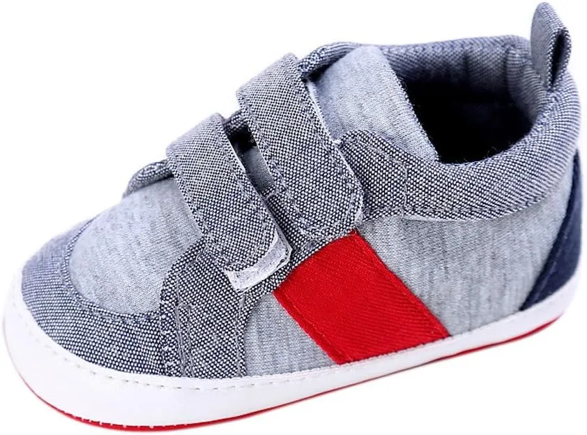HHmei Baby Shoes Boy Girl Newborn Crib Soft Sole Shoe Sneakers Baby Sports Toddler Shoes (1/2/3)
