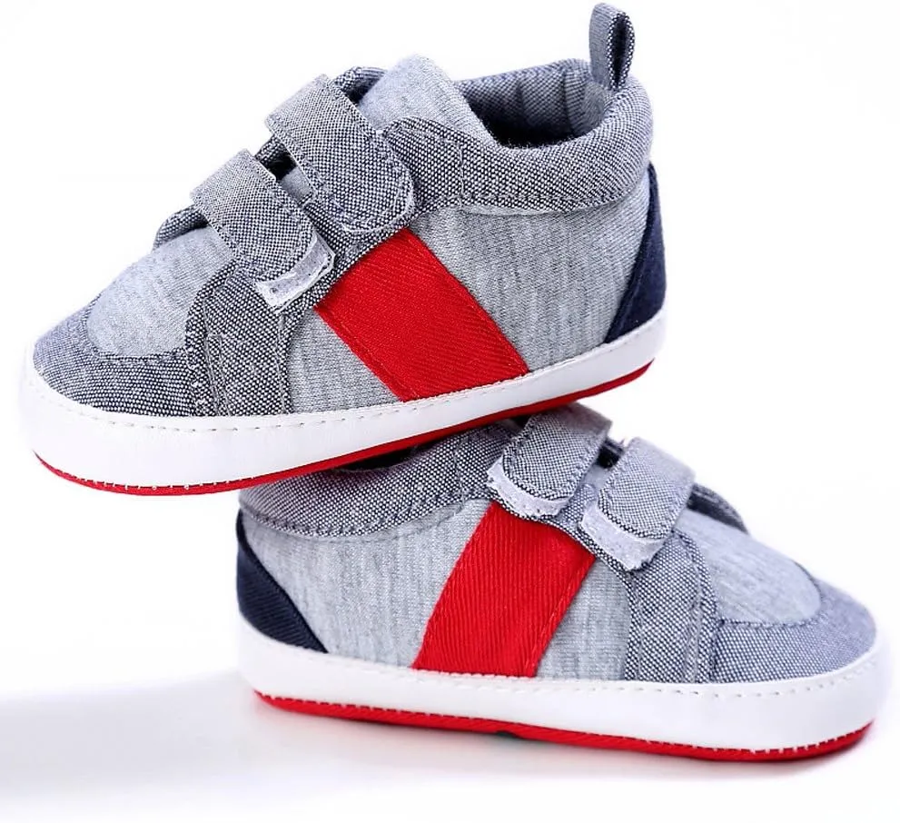 HHmei Baby Shoes Boy Girl Newborn Crib Soft Sole Shoe Sneakers Baby Sports Toddler Shoes (1/2/3)