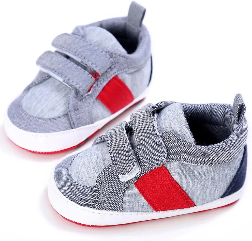 HHmei Baby Shoes Boy Girl Newborn Crib Soft Sole Shoe Sneakers Baby Sports Toddler Shoes (1/2/3)