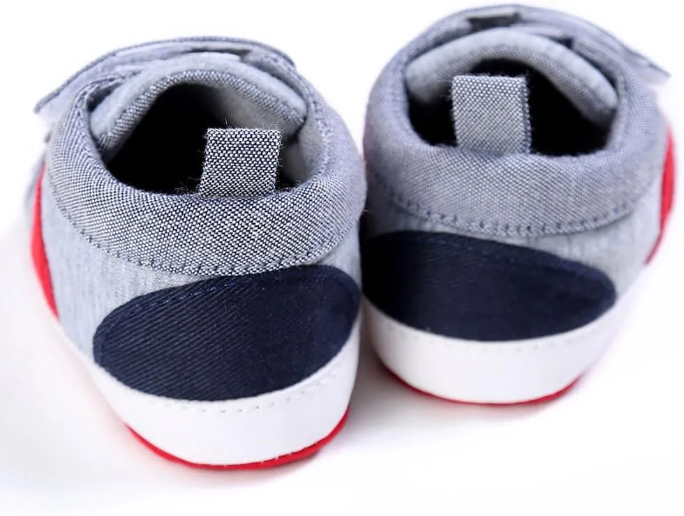 HHmei Baby Shoes Boy Girl Newborn Crib Soft Sole Shoe Sneakers Baby Sports Toddler Shoes (1/2/3)
