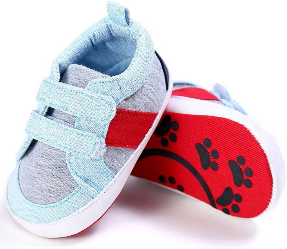 HHmei Baby Shoes Boy Girl Newborn Crib Soft Sole Shoe Sneakers Baby Sports Toddler Shoes (1/2/3)