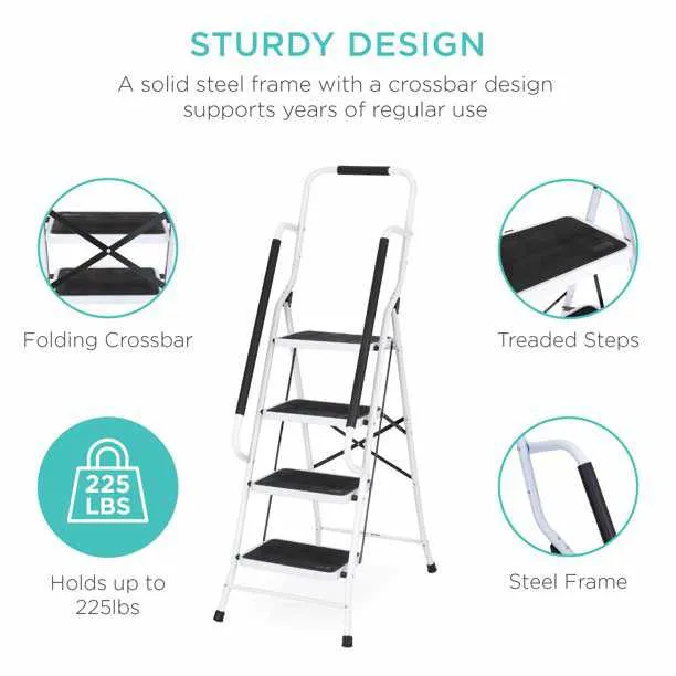 Home Portable Safety Folding Step Ladder Stool