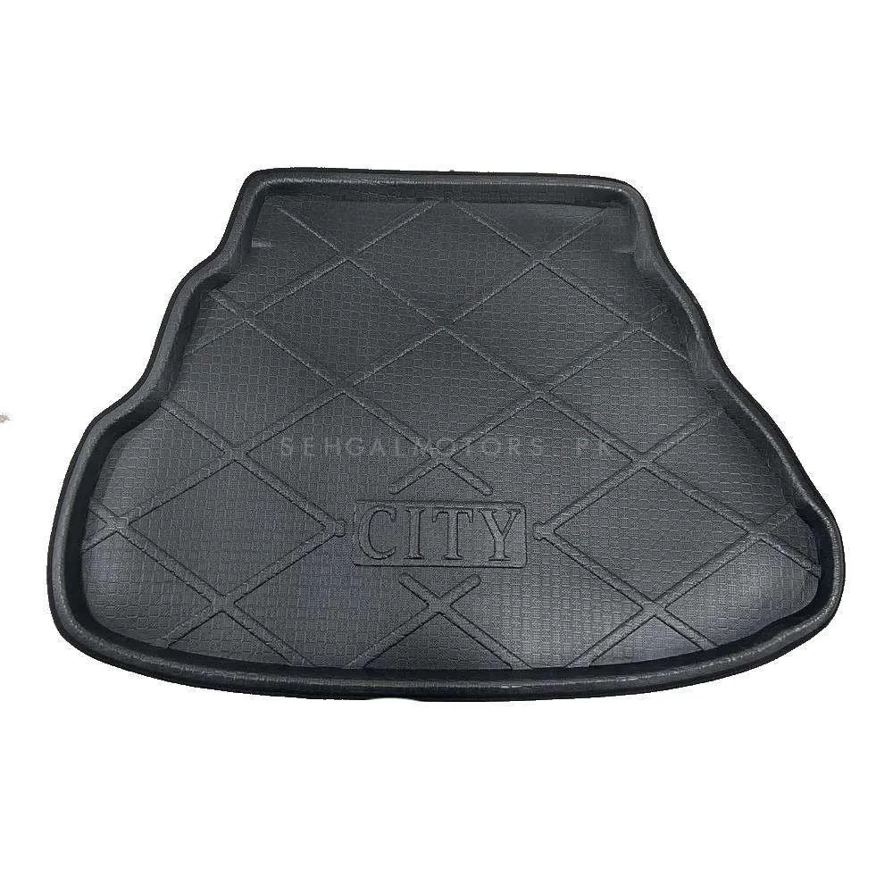 Honda City Foam Trunk Mat Black Mix Design - Model 2008-2021 - Cargo Boot Liner Diggi Protection Tray Cover