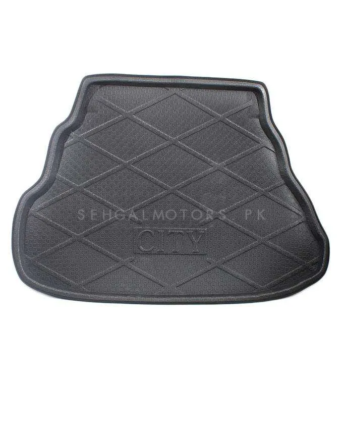 Honda City Foam Trunk Mat Black Mix Design - Model 2008-2021 - Cargo Boot Liner Diggi Protection Tray Cover