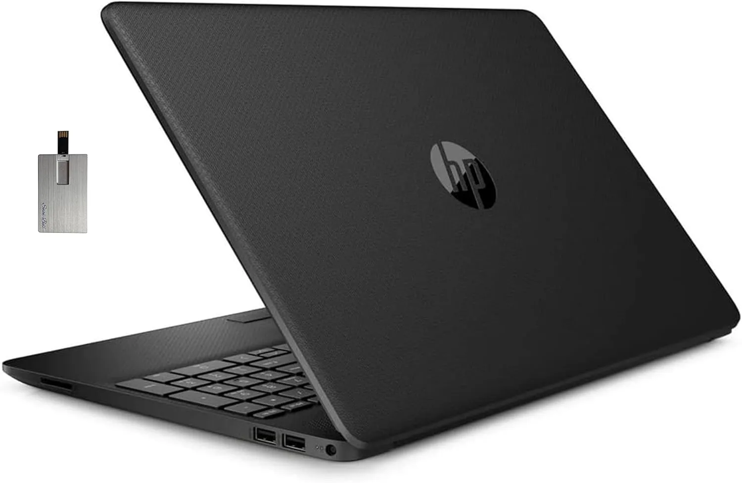 HP 15.6" HD BrightView Laptop, Intel Pentium N5030 Processor, 32GB RAM, 2TB PCIe SSD, Intel HD Graphics, HD Webcam, Stereo Speakers, Black, Windows 11, 32GB USB Card (Renewed)