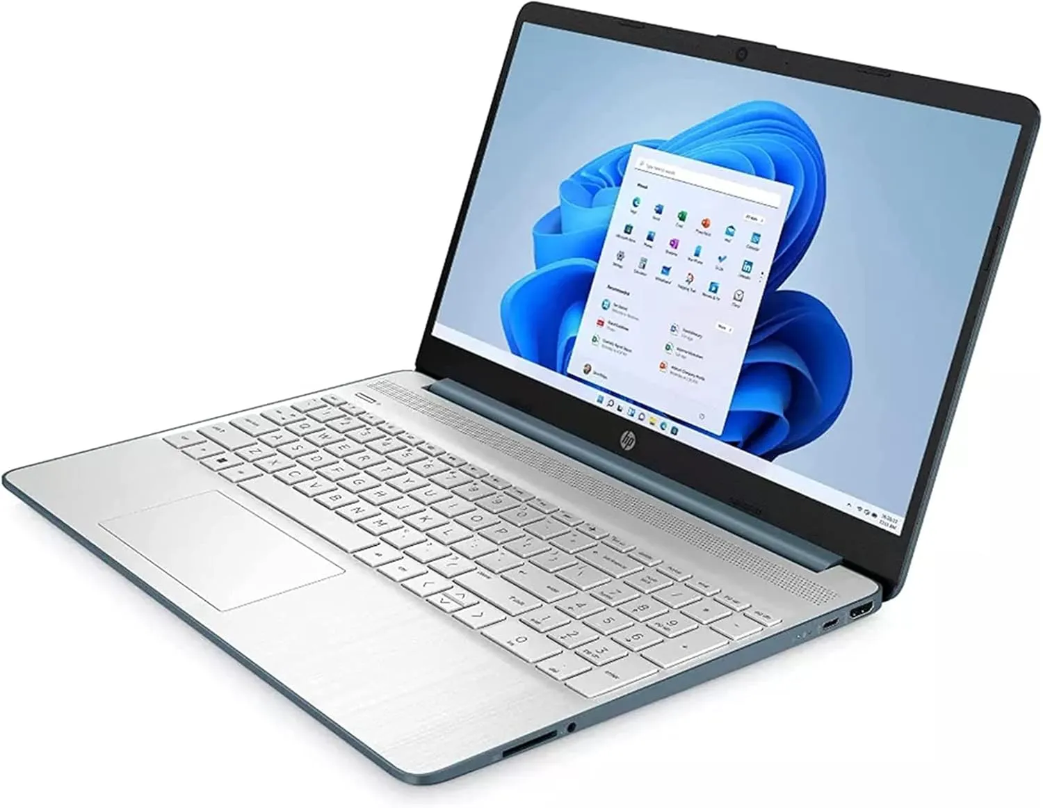 HP 15.6" HD BrightView Laptop, Intel Pentium Silver N5030 Processor, 16GB RAM, 1TB PCIe SSD, Intel HD Graphics 605, 720p HD Webcam, Stereo Speakers, Blue, Windows 11, 32GB USB Card (Renewed)