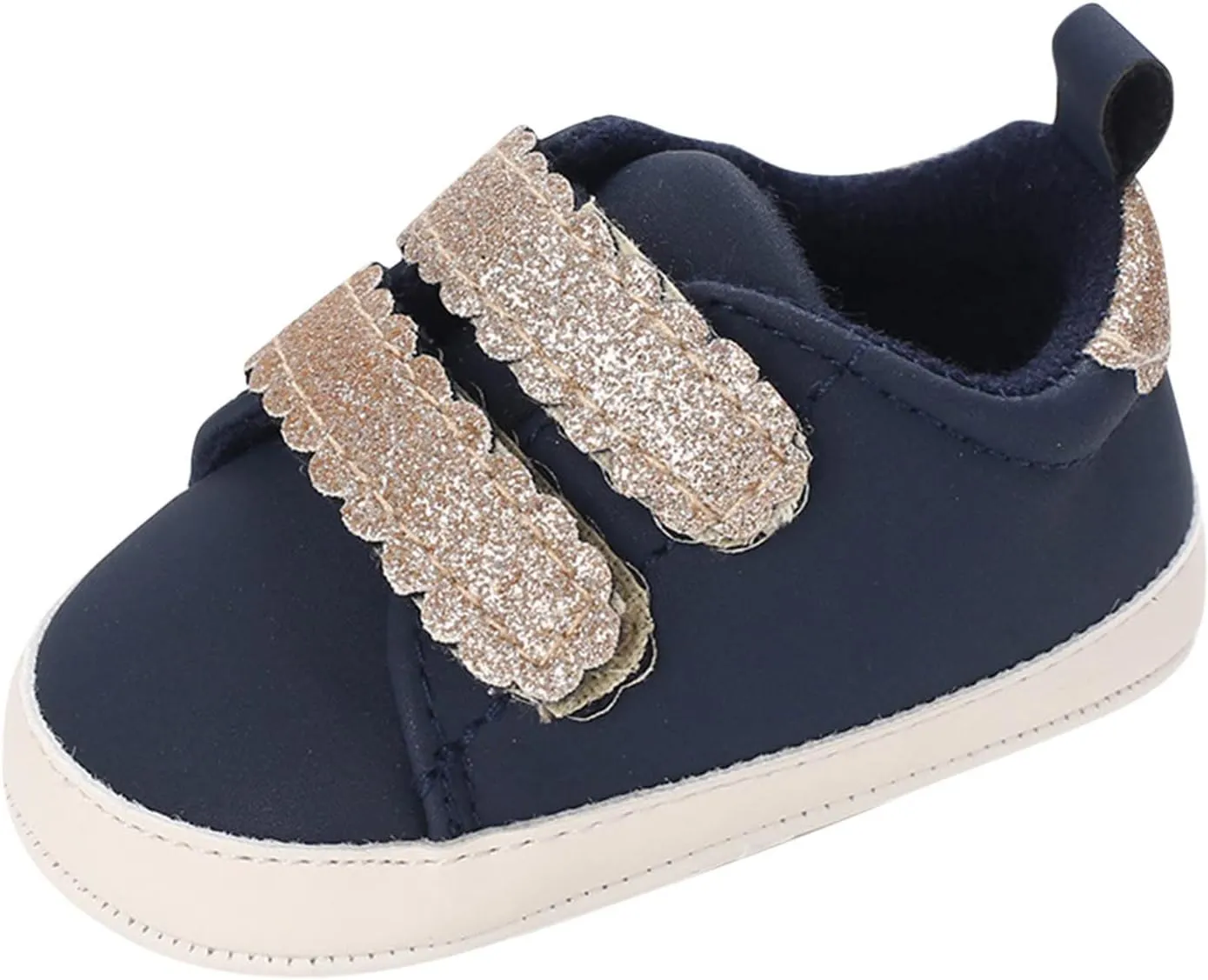 Infant Baby First Walking Shoes Toddlers Flat Bottom Non Slip Soft Sole Round Toe Comfortable Slip On Sports Shoes