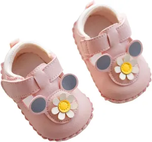 Infant Baby Girls Shoes Soft Sole Princess Wedding Dress Mary Jane Newborn Light Baby Flip Flops for Toddler
