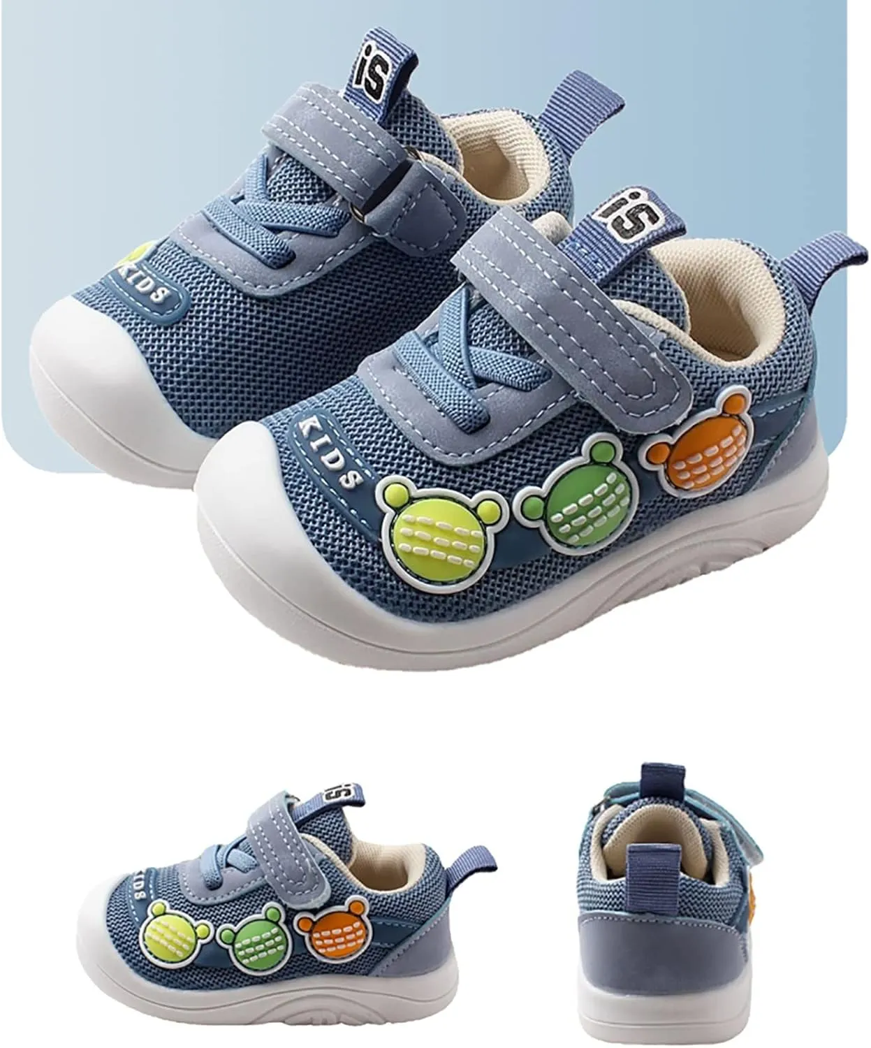 Infant Baby Non Slip Sneakers Boys Girls Breathable Lightweight Shoes Toddler Breathable Mesh First Walking Shoes