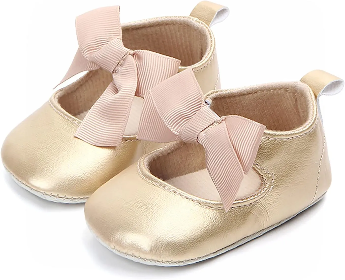 Infant Baby Soft Sole Leather Shoes for Girls Walking Sneakers Toddler Walkers Shoes Princess Shoes 0-15Months