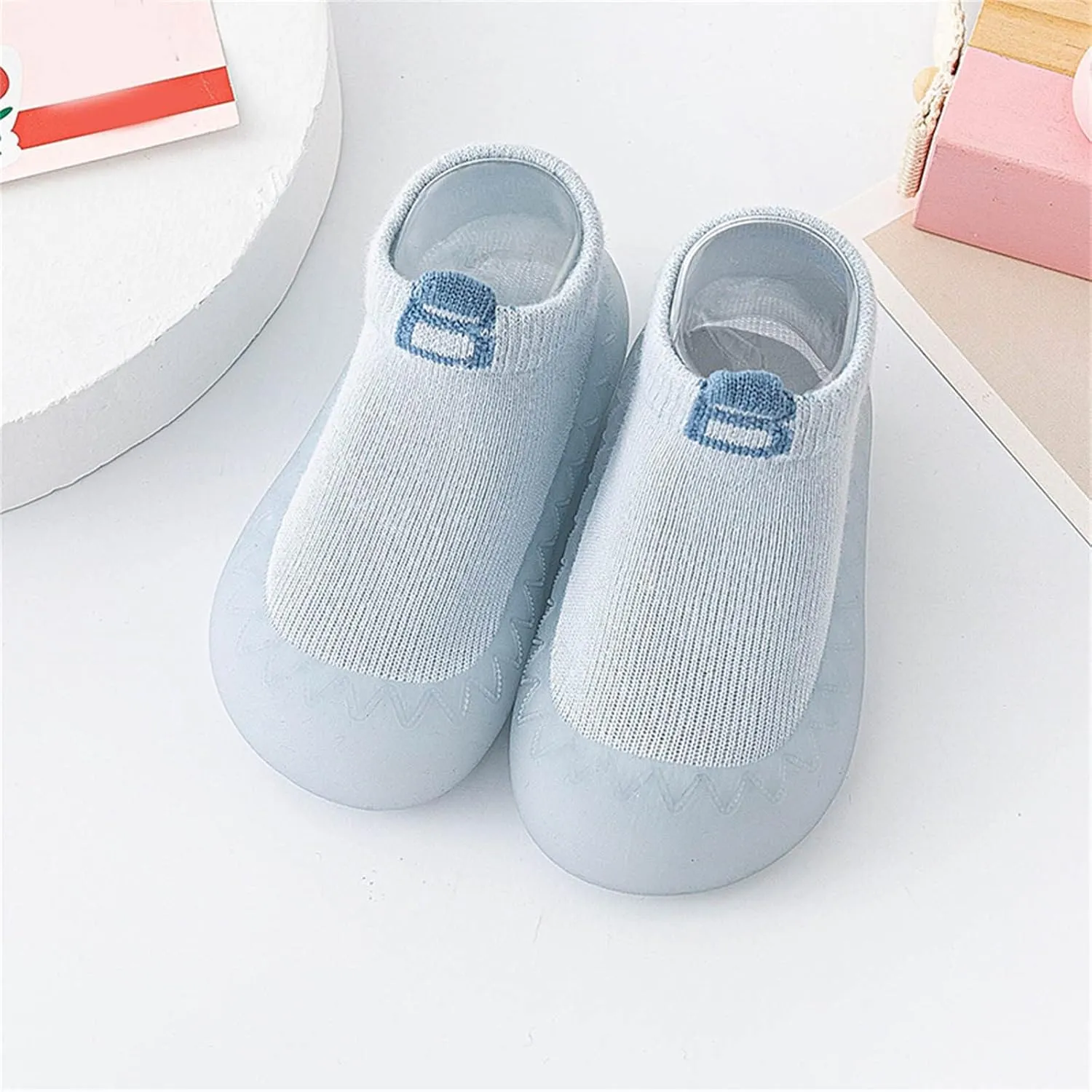 Infant Fall Solid Socks Shoes Toddler Warm Shoes The Floor Socks Non Slip Prewalker Shoes Baby First Walking Shoes
