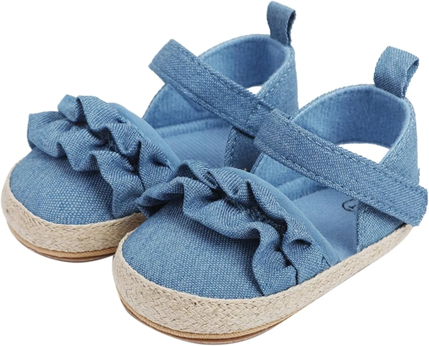 Infant Girls Ruffles Shoes First Walkers Shoes Summer Toddler Flat Sandals Sandals Size 13 Girls
