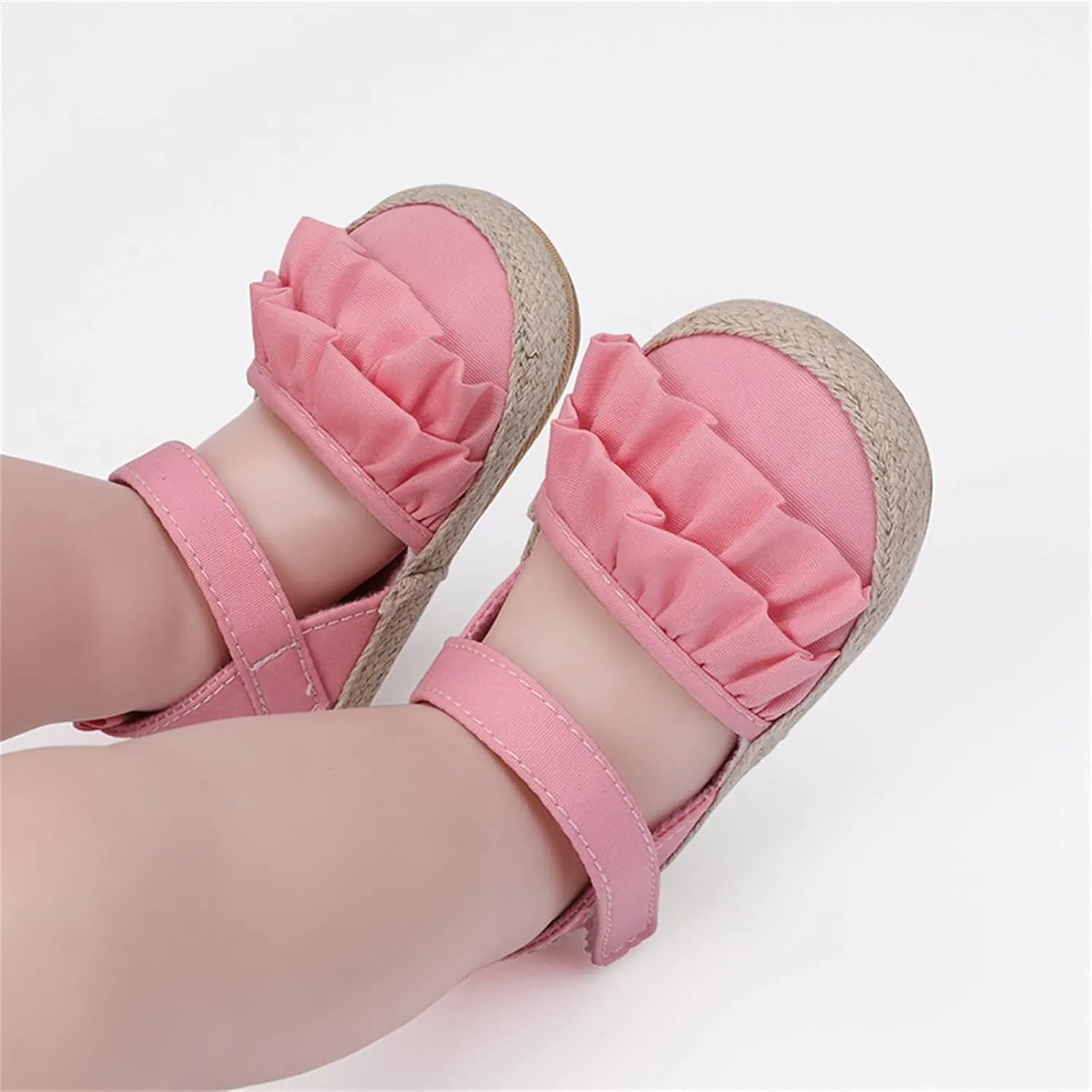 Infant Girls Ruffles Shoes First Walkers Shoes Summer Toddler Flat Sandals Sandals Size 13 Girls