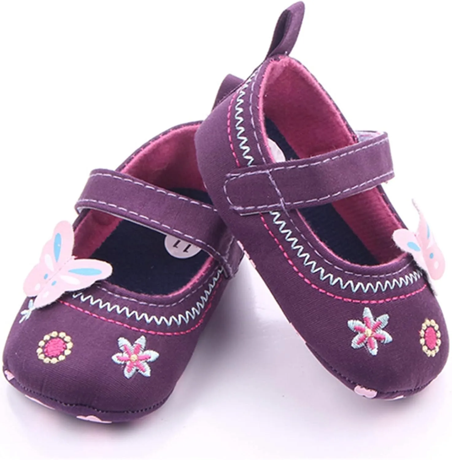 Infant Girls Sneakers Baby Newborn Cute Bow Embroidered Walking Shoes Flat Shoes Denim Models Infant alker