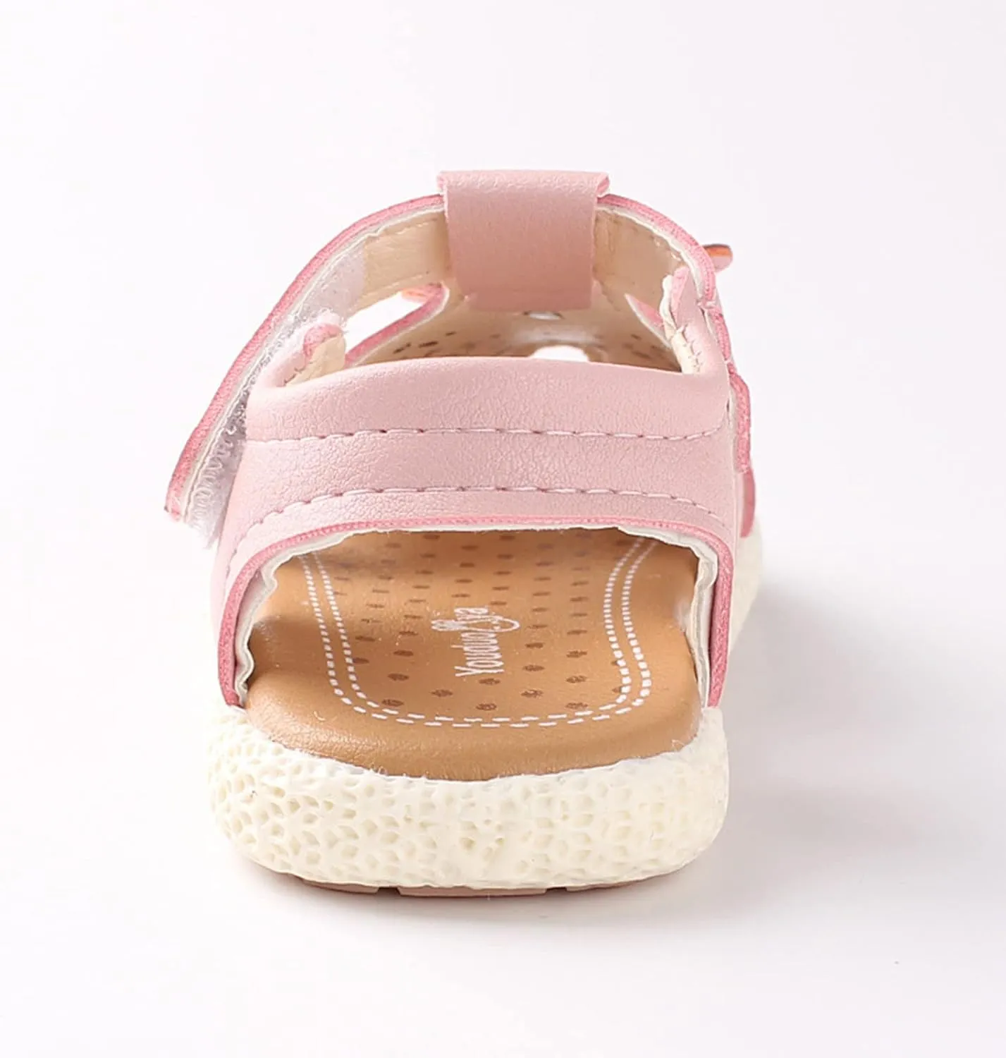Infant Toddler Boy Girl Sandals Flowers Hollow Soft Sole Non Slip Toddler Prewalker Crib Summer Outdoor Walking Shoes (Pink-06#WRT, 15Months)
