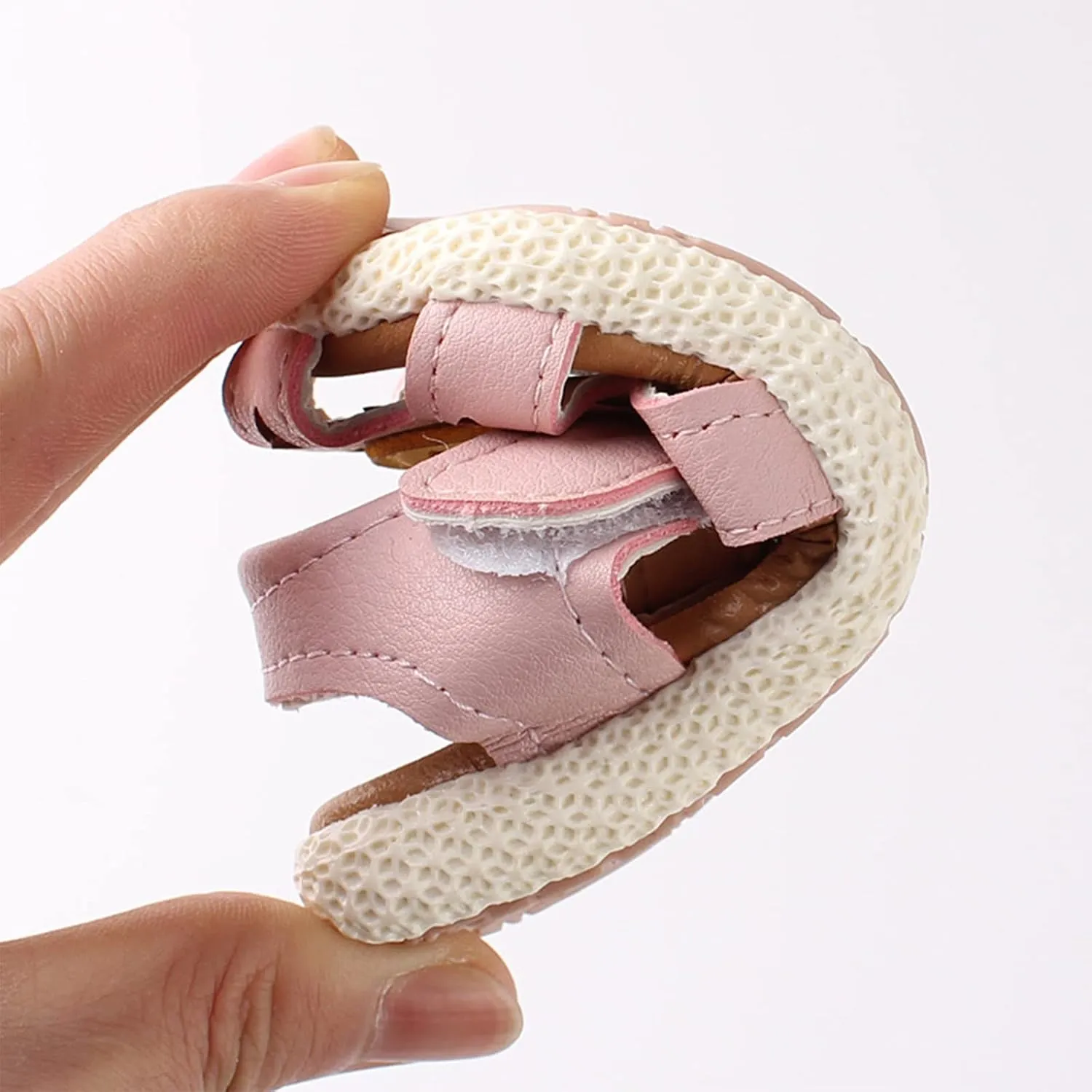 Infant Toddler Boy Girl Sandals Flowers Hollow Soft Sole Non Slip Toddler Prewalker Crib Summer Outdoor Walking Shoes (Pink-06#WRT, 15Months)