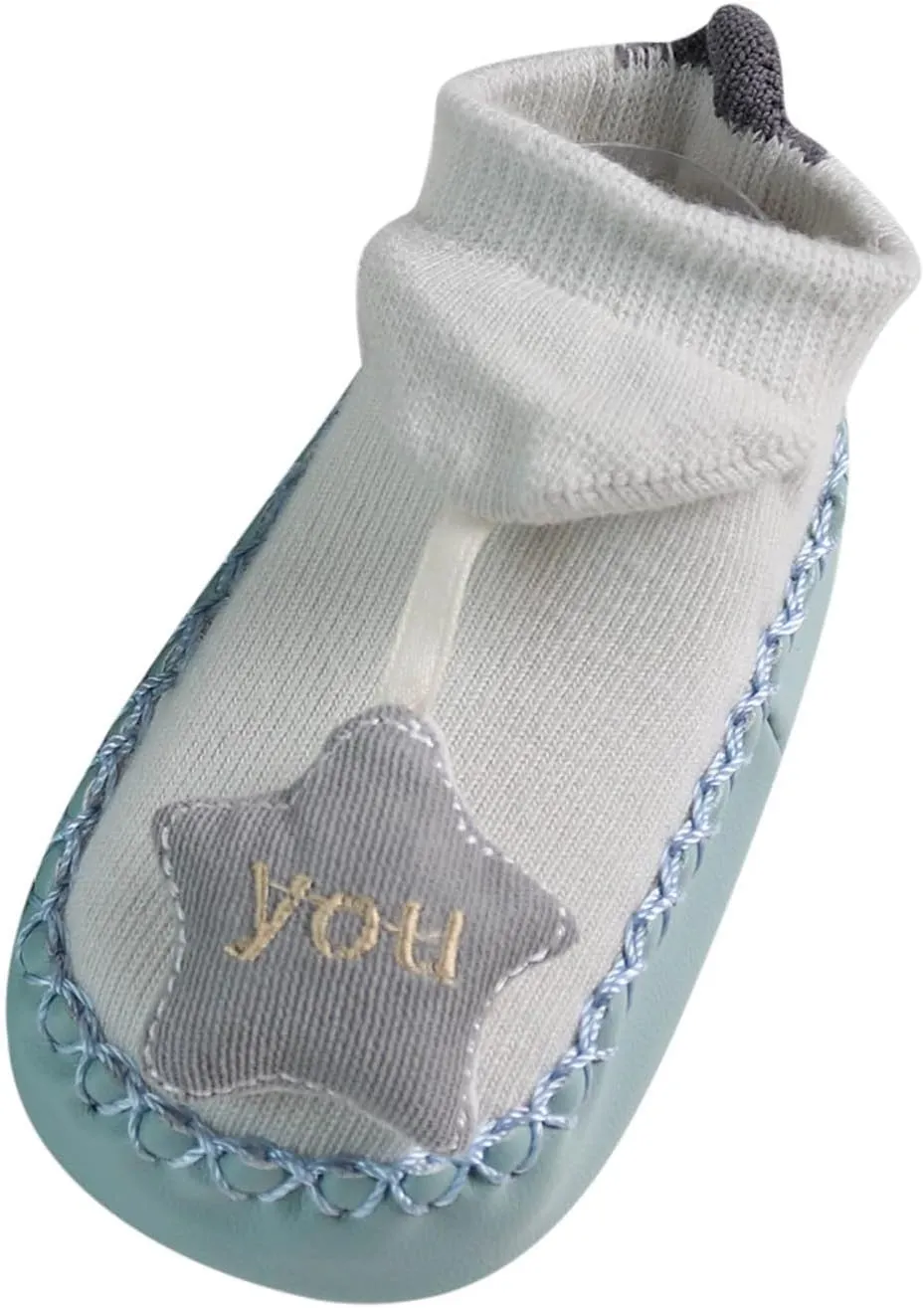 Infant Toddler Shoes Soft Sole Toddler Shoes Star Decoration Non Slip Breathable Socks Toddler Jelly (White, 6 Months)
