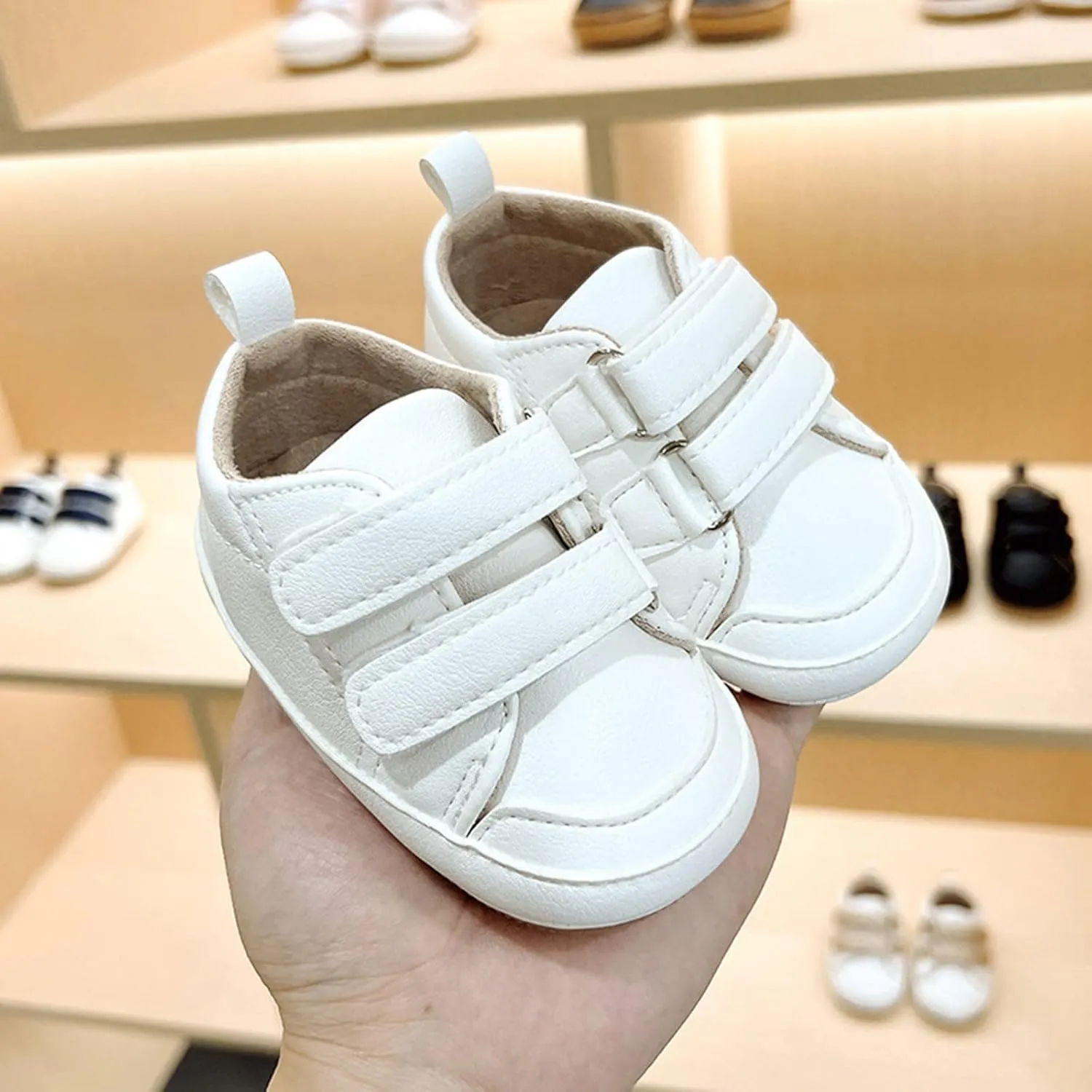 Infants Toddler Shoes Boys Girls Flat Bottom Soft Soles Lightweight Anti Slip Sports Sneakers Baby First Step Shoes