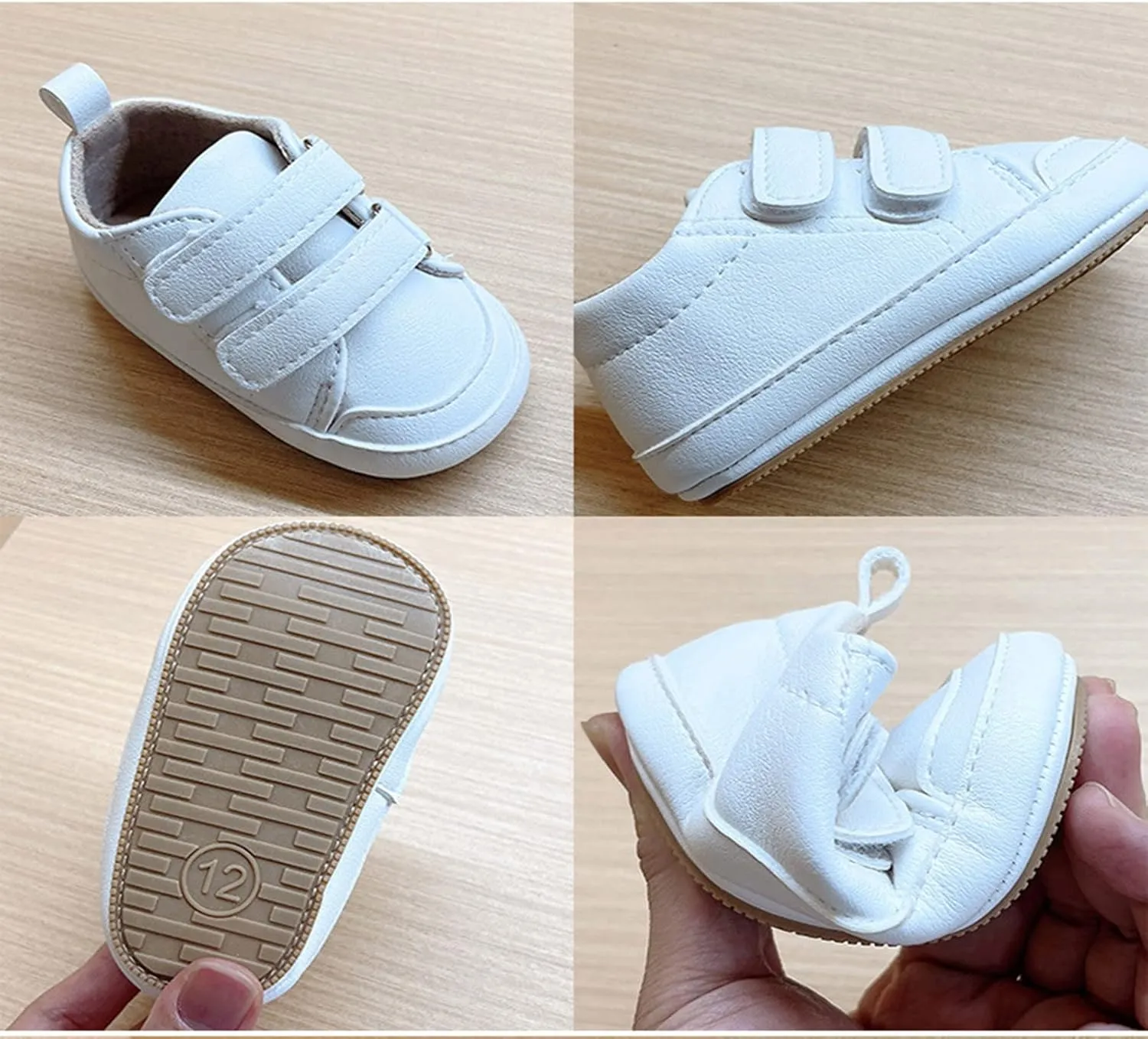 Infants Toddler Shoes Boys Girls Flat Bottom Soft Soles Lightweight Anti Slip Sports Sneakers Baby First Step Shoes