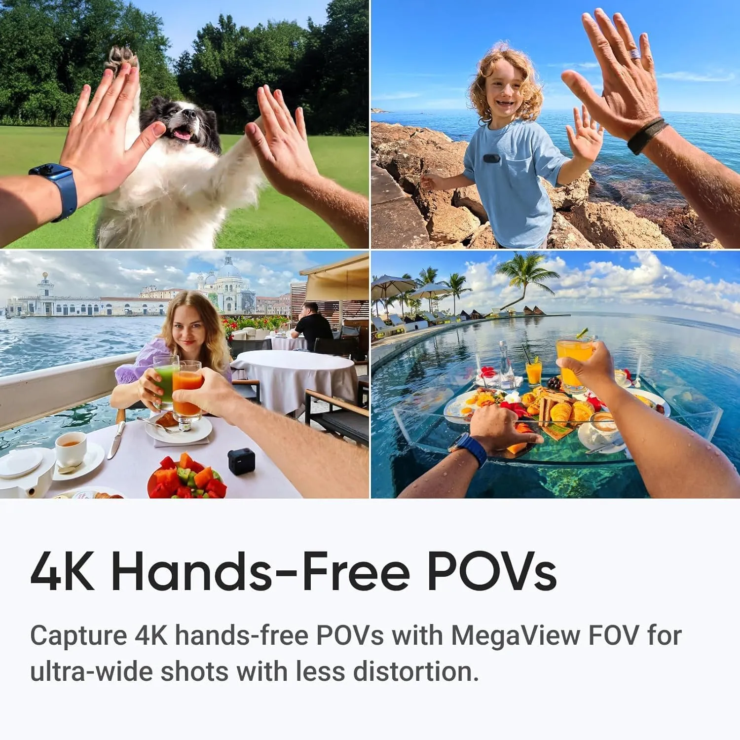 Insta360 GO 3S 64GB  Waterproof Tiny Mighty Action Camera with 4K 3840x2160 Video & 4000x3000 Photo, FlowState Stabilization, AI Editing, Action Pod (64GB Black)